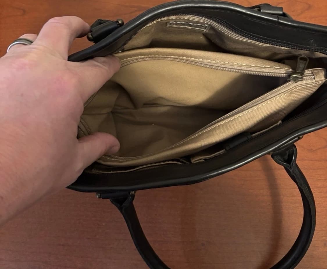 [미국배송] 엘엘빈 빈티지 가죽 토트백 90‘s  상품이미지6