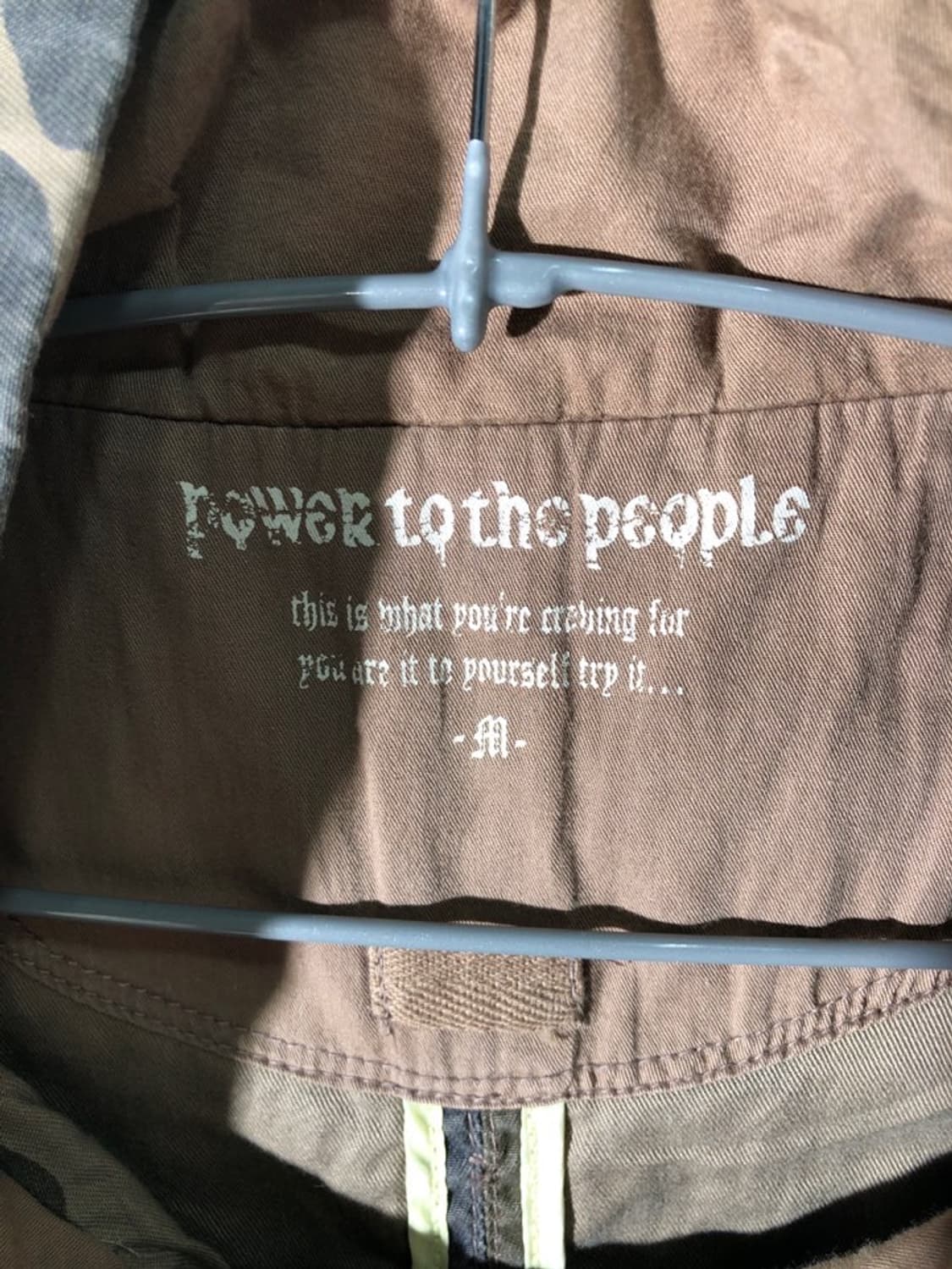 power to the people 카고 포켓 카모 롱 자켓 상품이미지3