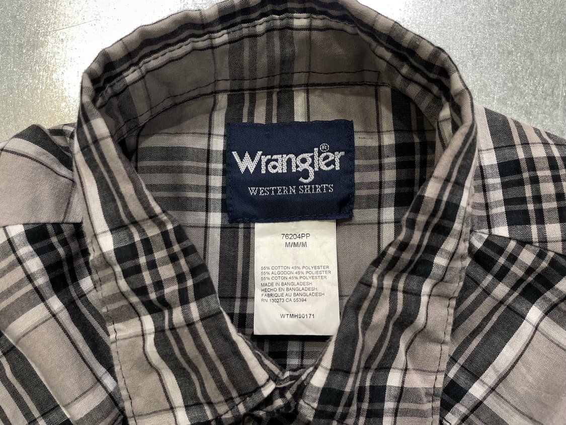 (M) Wrangler 랭글러 체크 웨스턴 반팔 셔츠 상품이미지9