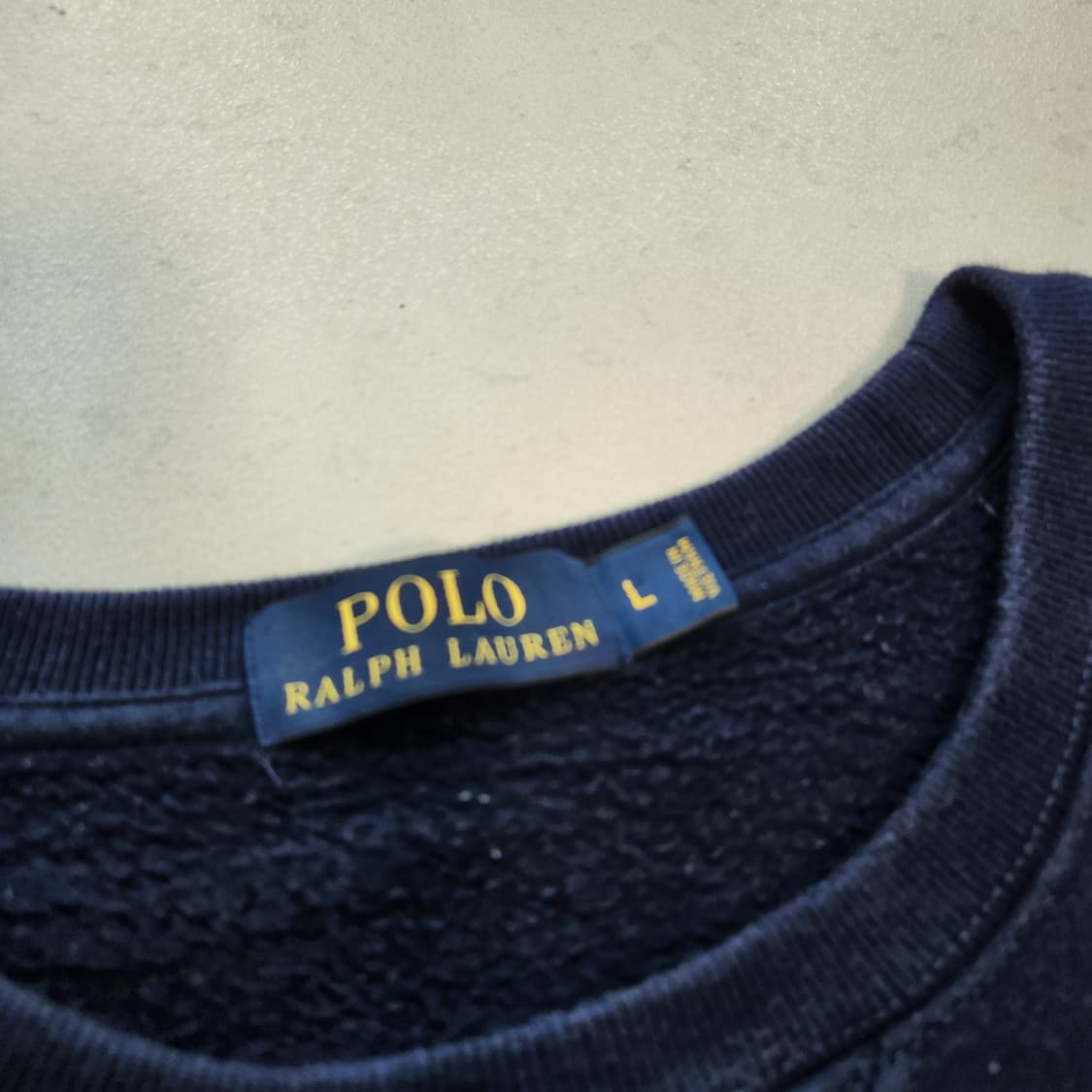 폴로랄프로렌 네이비 기모 맨투맨 상품이미지5