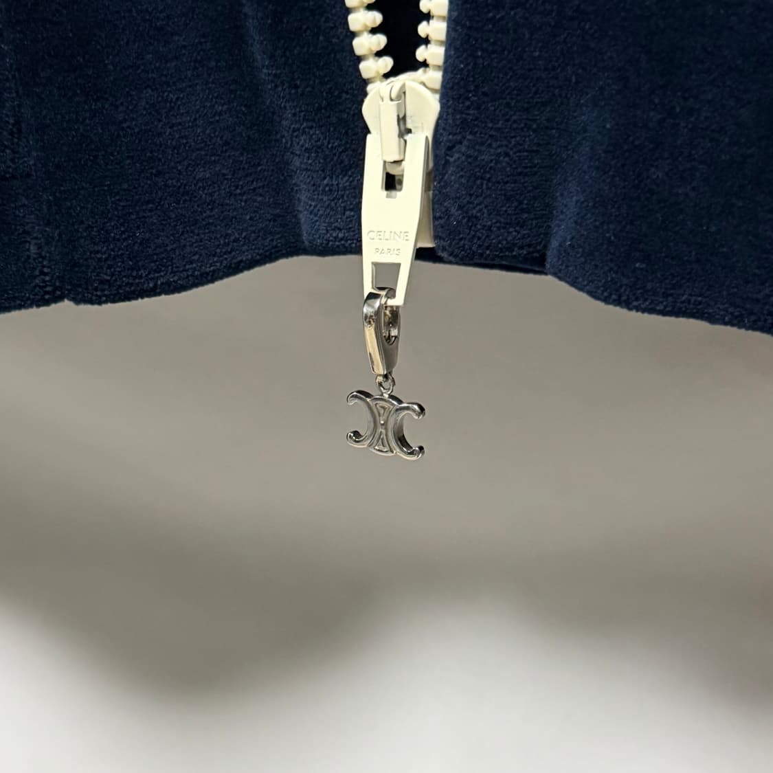 [S+급/L] 셀린느 트리오페 벨벳 트랙 자켓 집업 상품이미지7