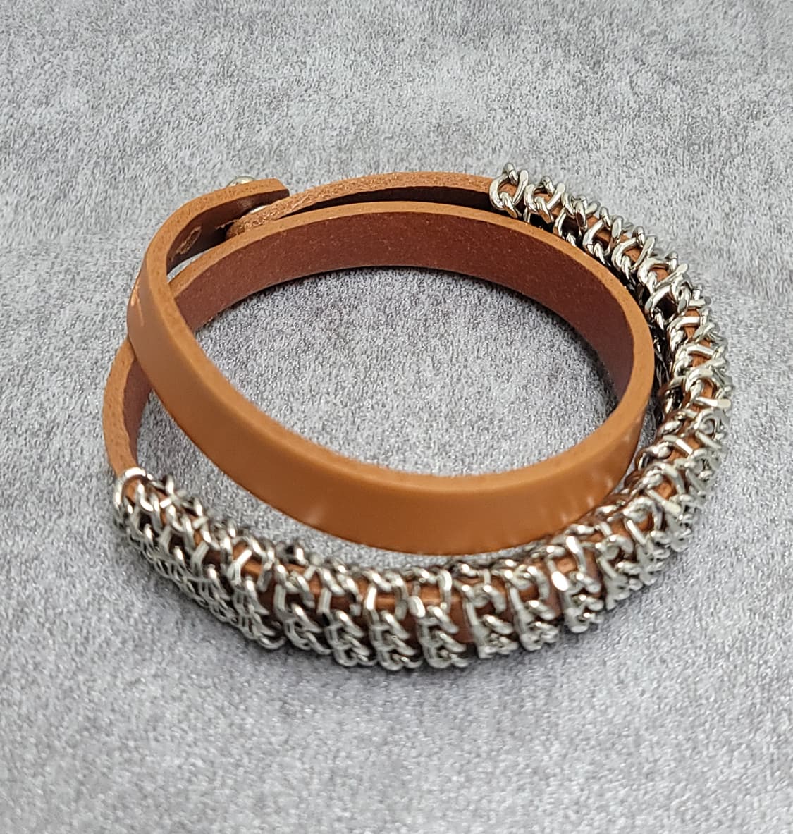 브라운 레더 체인팔찌 상품이미지6