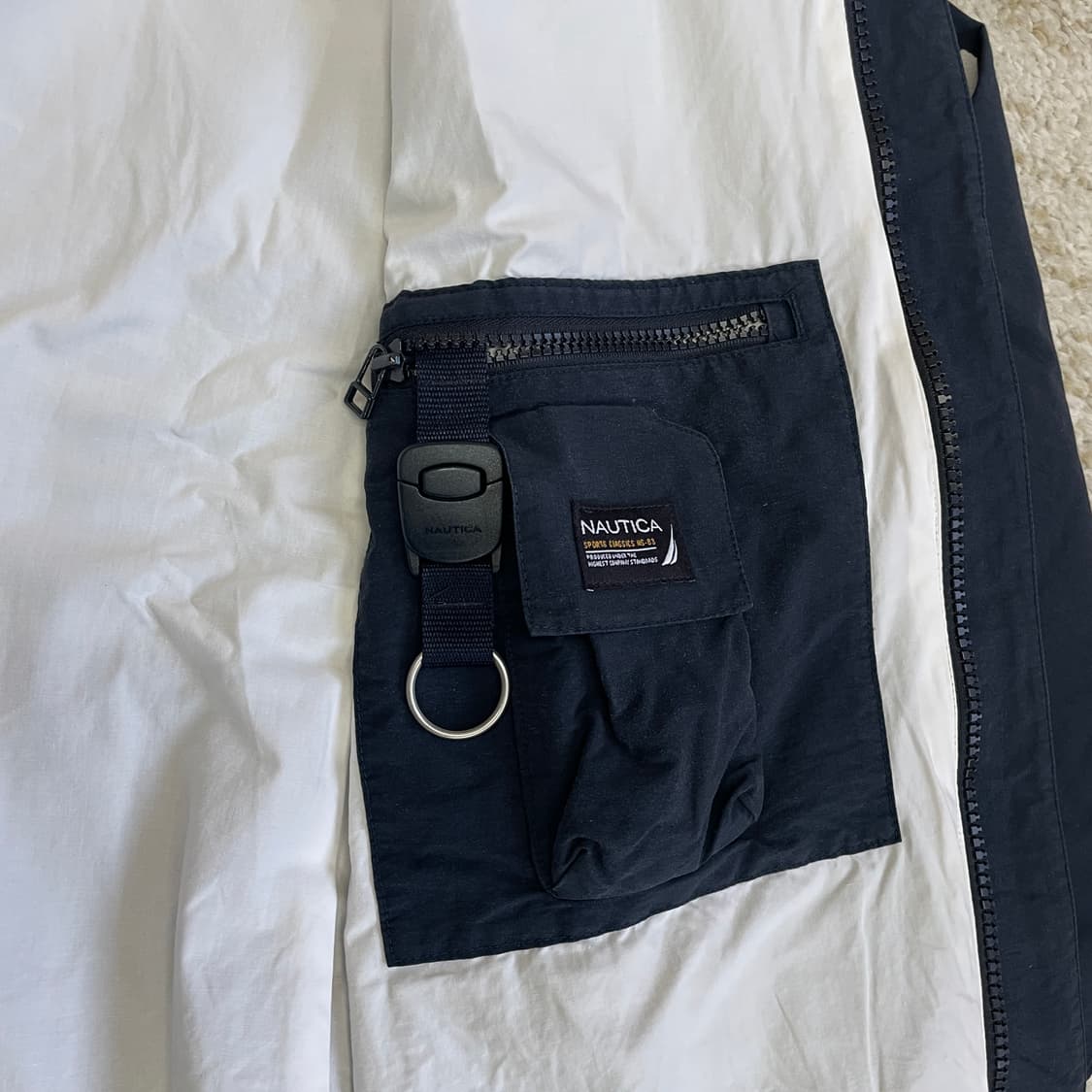 [M] 00s 노티카 빅로고 올드스쿨 윈드브레이커 바람막이 집업 자켓 상품이미지6