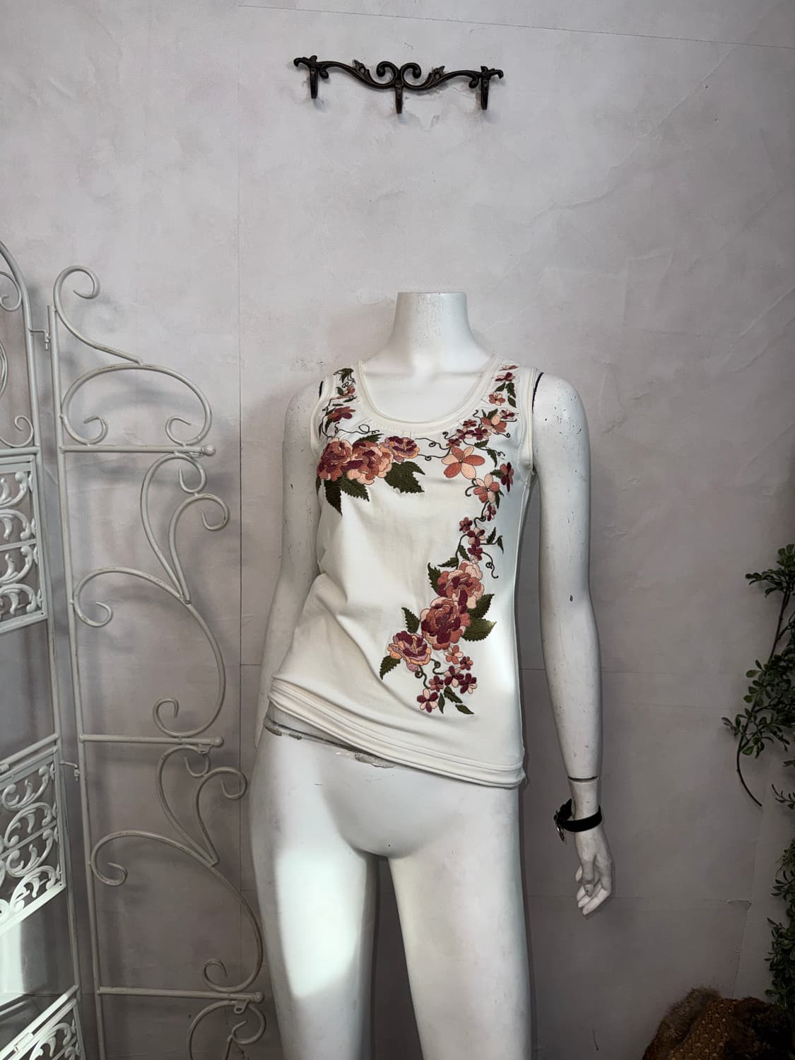 Oriental flower embroidered sleeveless  상품이미지7