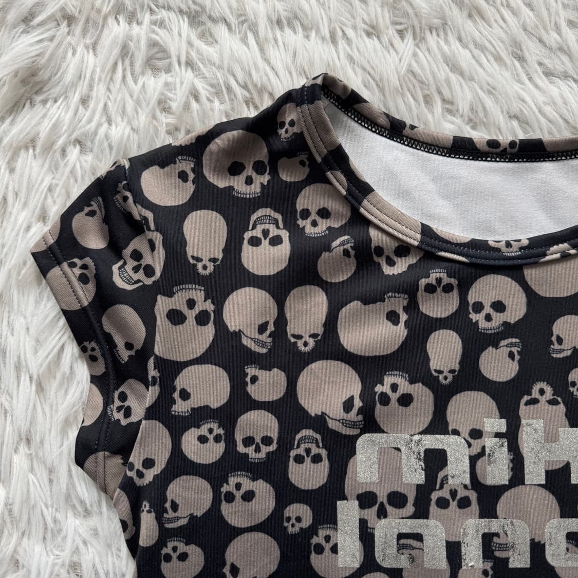 MIKO IONCE 일본빈티지 오리엔탈 딱붙핏 크롭 반팔 슬림핏 M 39 상품이미지1