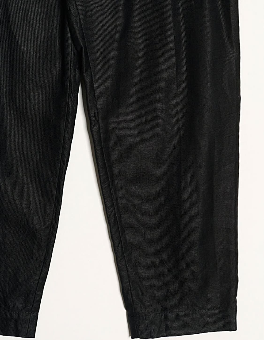 Unaca Belted Satin Tapered Pant (28) 상품이미지4