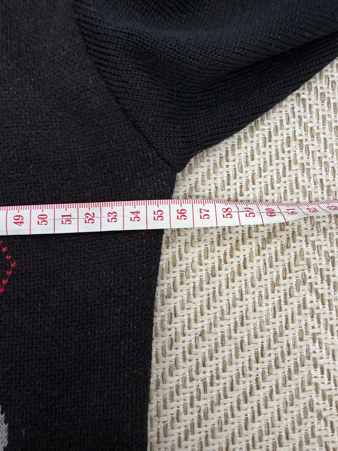 정품) 디스이즈네버댓 아가일 가디건 블랙 M 상품이미지8