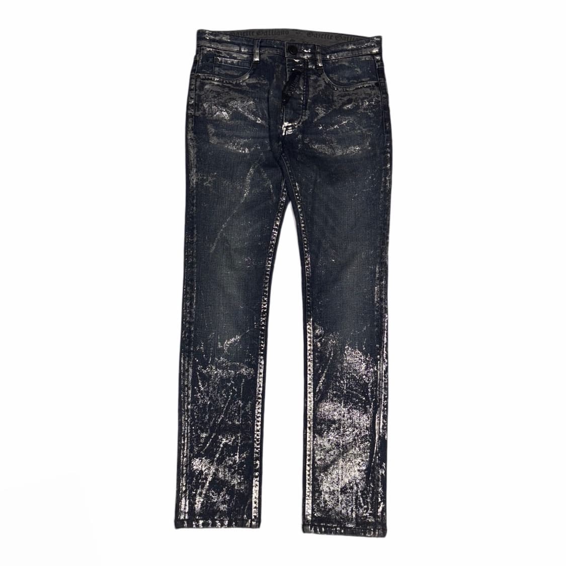 10’s John Galliano Coated Denim Pants 상품이미지1