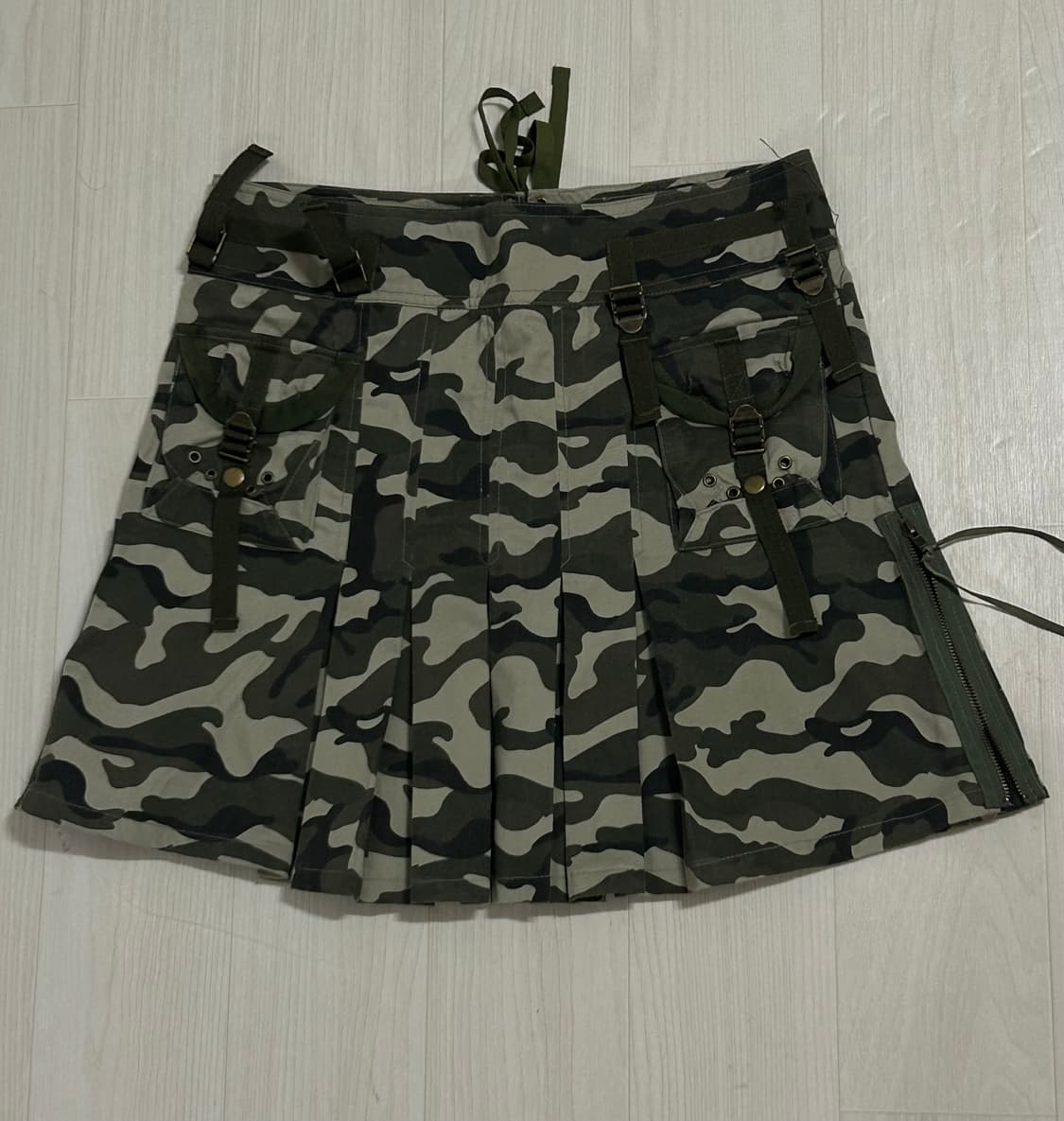 Modern mode y2k 밀리터리 카고 아일렛 스커트 상품이미지1