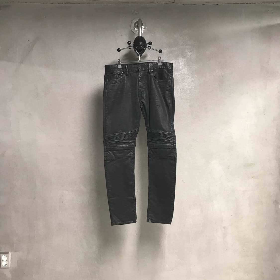 랄프로렌 블랙 가죽 팬츠 31/32 상품이미지1