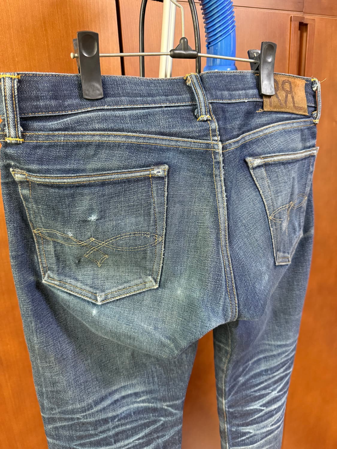 [30] rrl 켓워싱 셀비지 데님 진청 상품이미지1