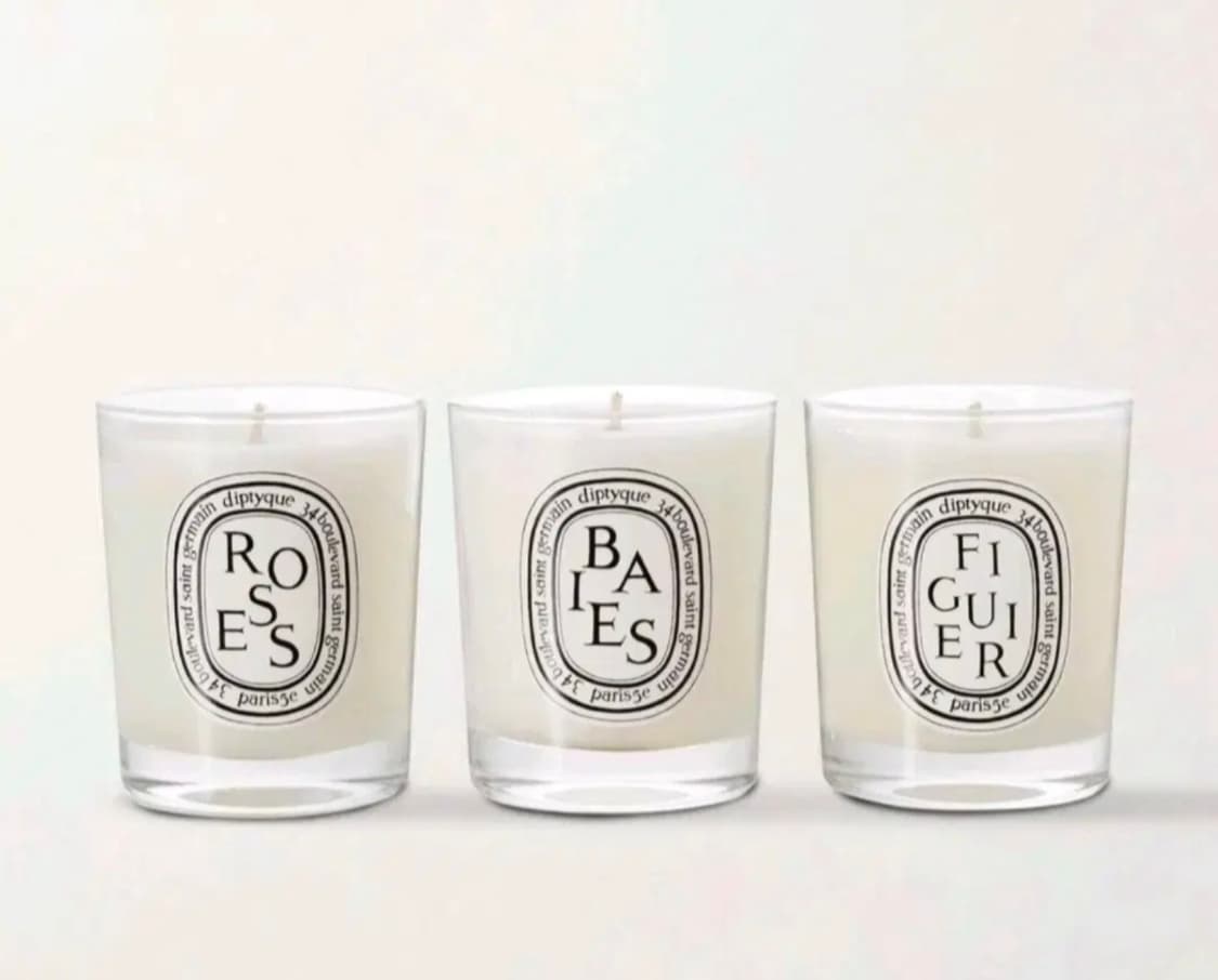 국문택 딥티크 캔들 3종 세트 ( 로즈 휘기에 베이 향초 인테리어 디퓨저 상품이미지1
