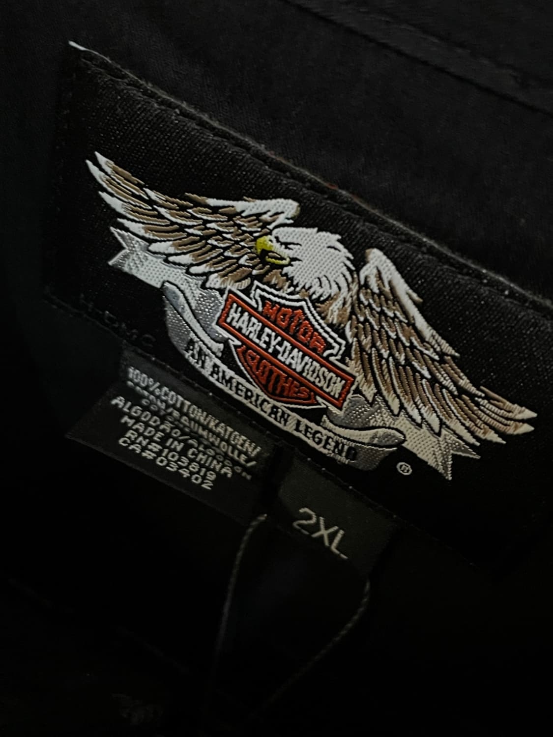 할리데이비슨 스컬 워크 셔츠 상품이미지5