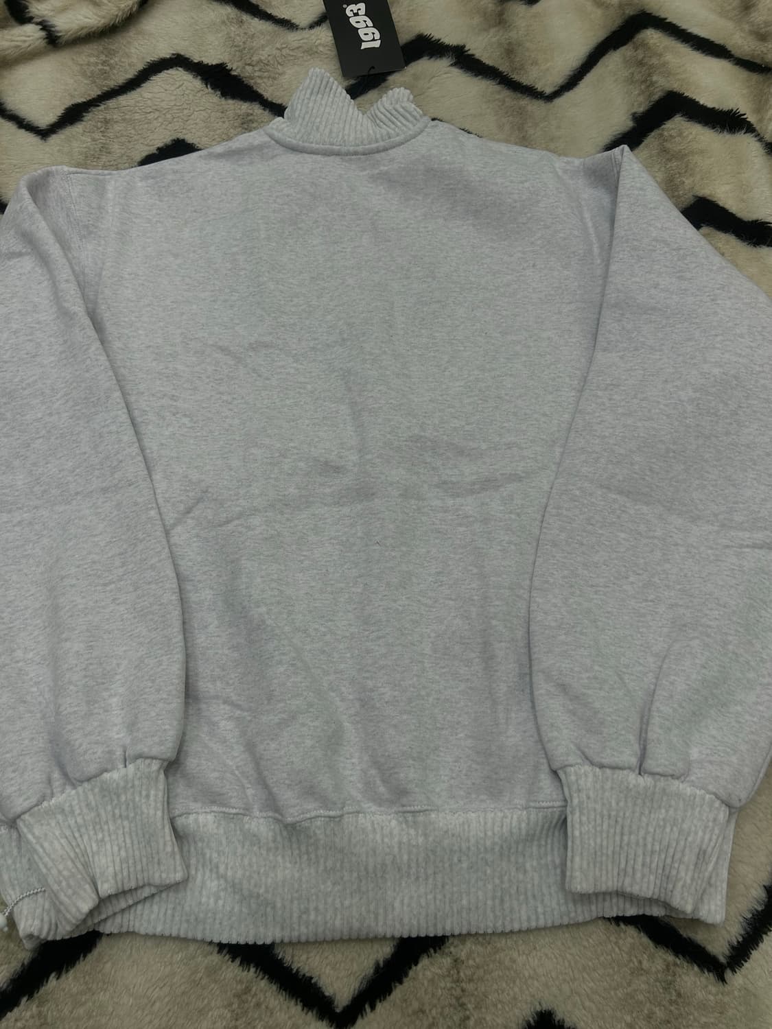 [L]1993스튜디오 오버핏 하프집업 맨투맨/멜란지그레이/기모 상품이미지4