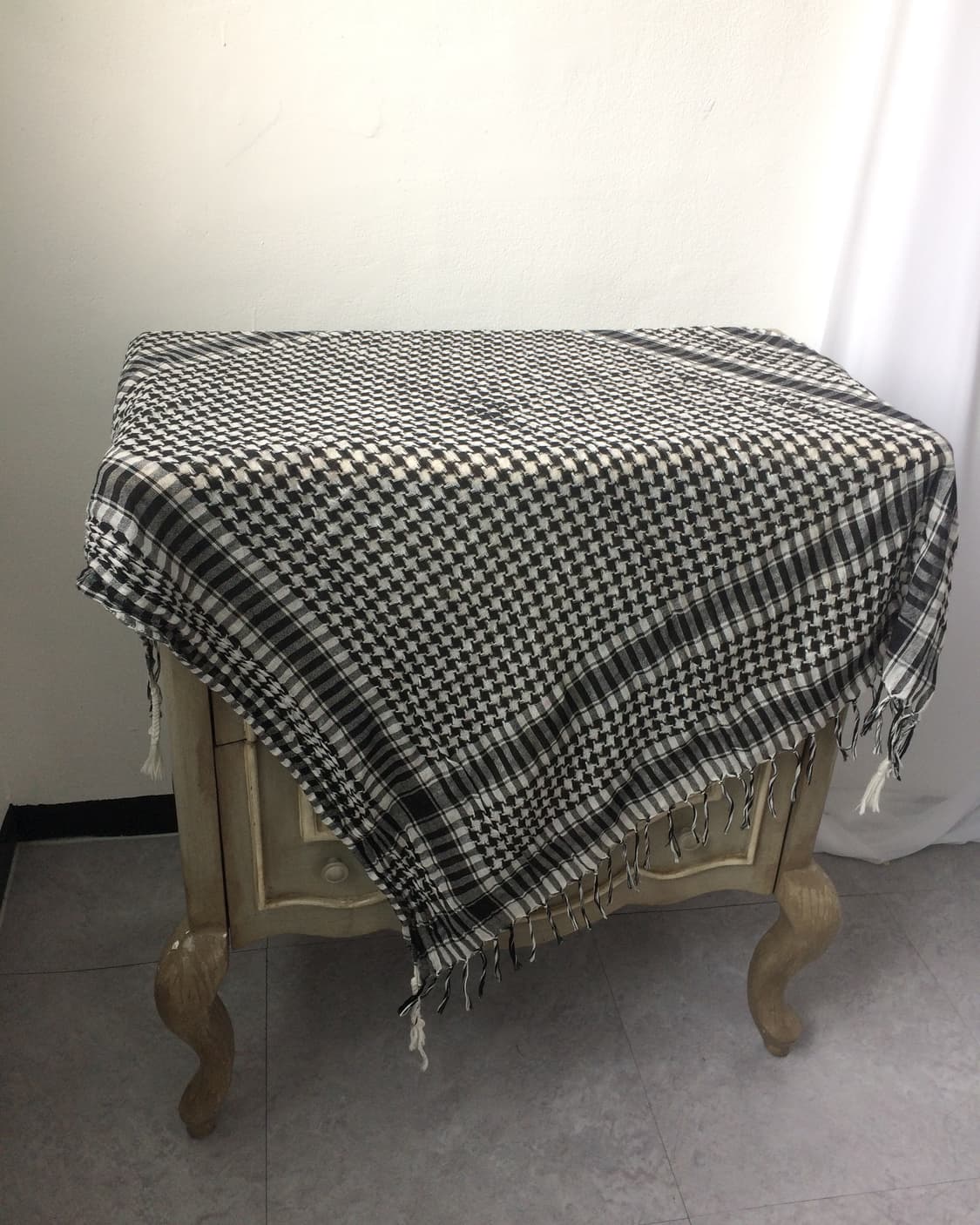 pattern fringe scarf 상품이미지5