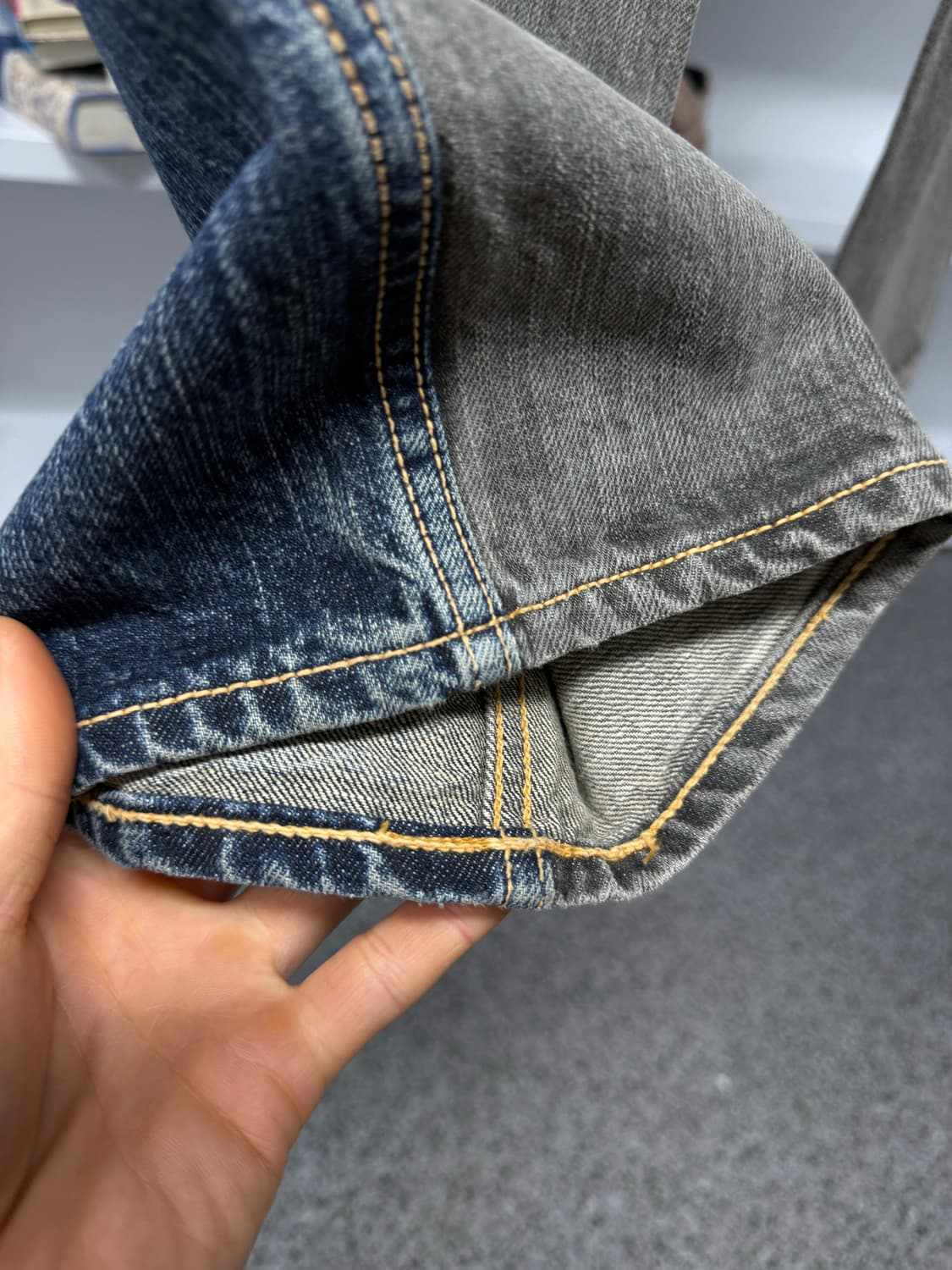 빈티지 패널 데님 팬츠 상품이미지5