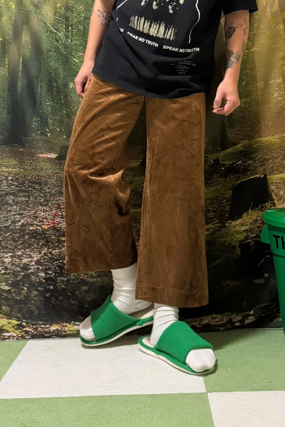 빔즈 벨루어 하카마 팬츠 상품이미지1