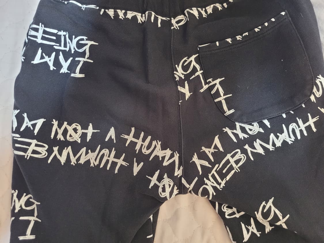 아임낫어휴먼비잉 조거팬츠 츄리닝 바지 코튼 상품이미지3
