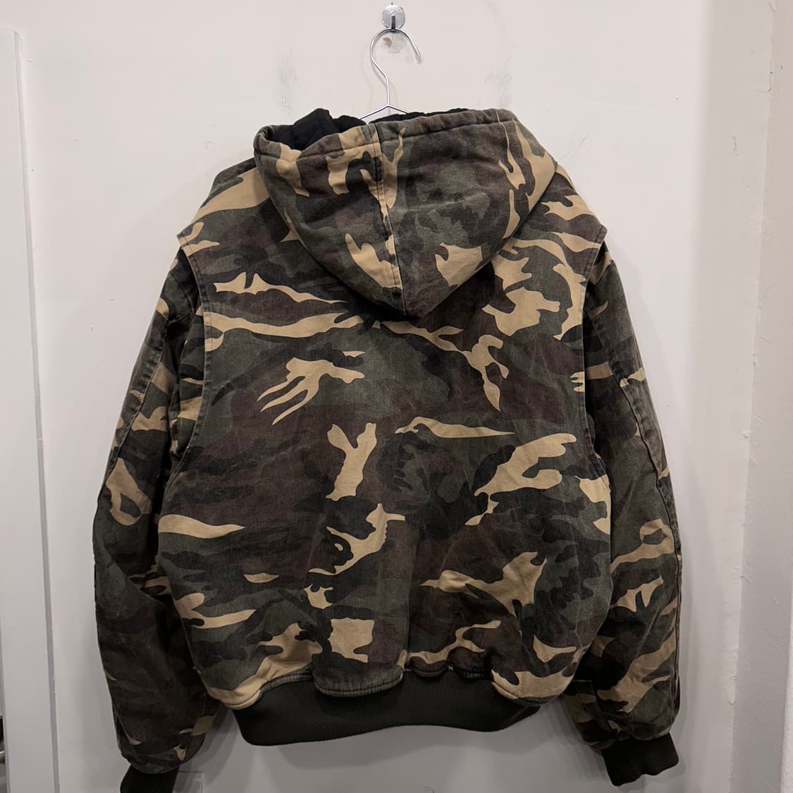 레이건 밀리터리 카모플라쥬 코튼 후드 봄버자켓 상품이미지5