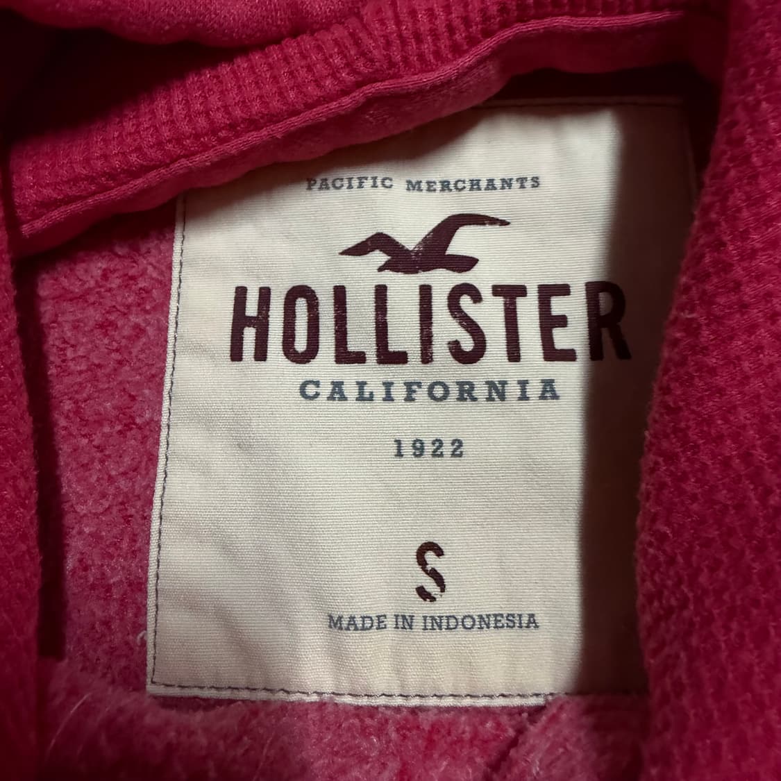 홀리스터 핑크 후드집업 s 상품이미지3