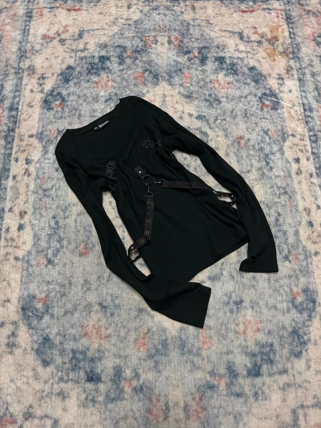 Chemical black 00s bondage gimmick ribbe 상품이미지1