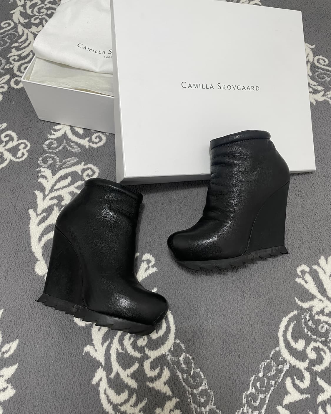 Camilla Skovgaard 웨더 레더 힐 부츠 상품이미지1