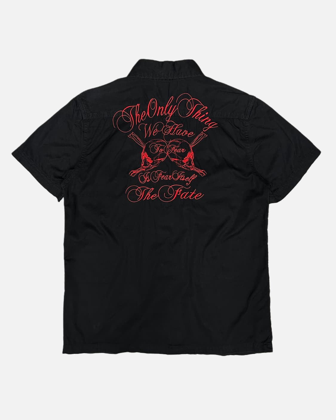 PANHARD red skull emberoidery shirt 상품이미지5