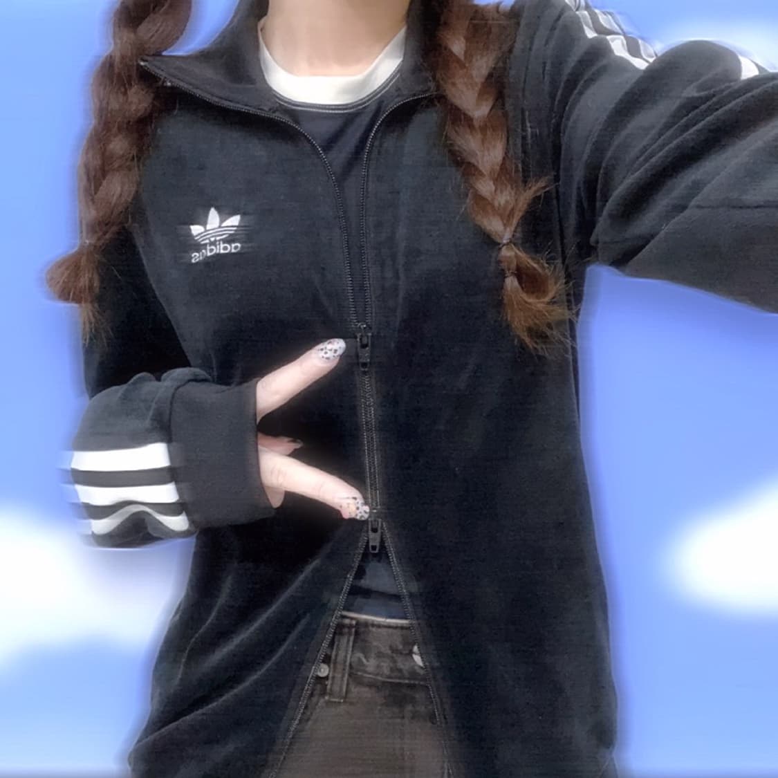 아디다스 투웨이 벨루어 코지 트랙탑  상품이미지1