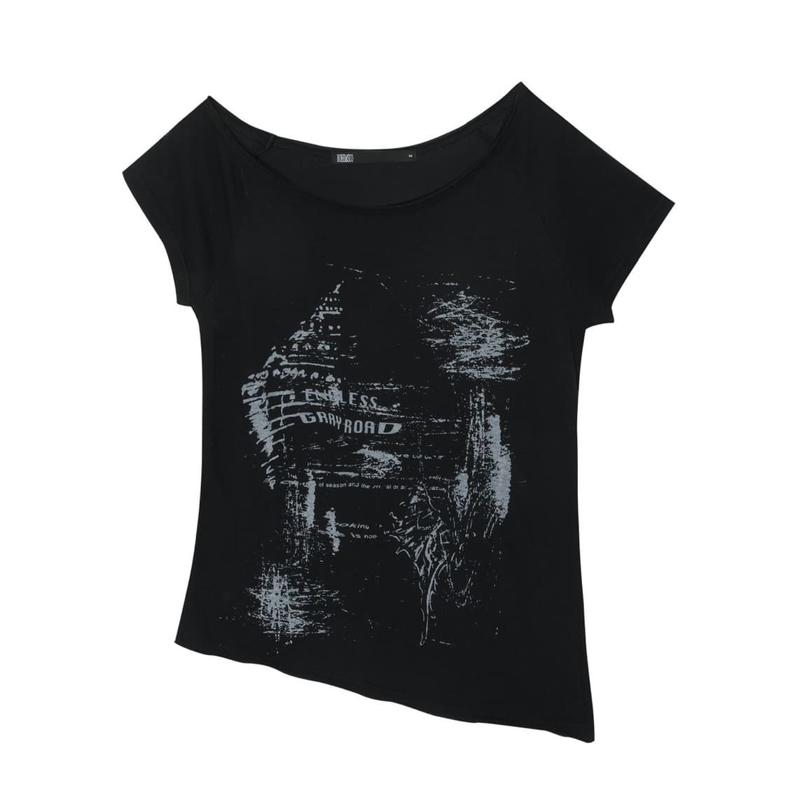 보헤미안서울 펑키 스쿱 넥 티 콘치 블랙 상품이미지6