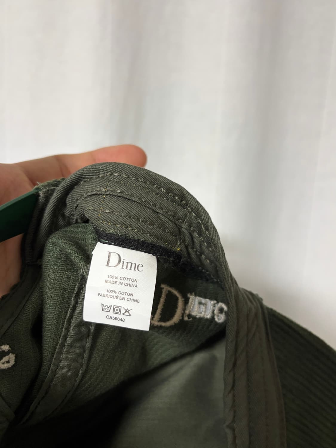 다임 그린 코듀로이 캡 상품이미지5