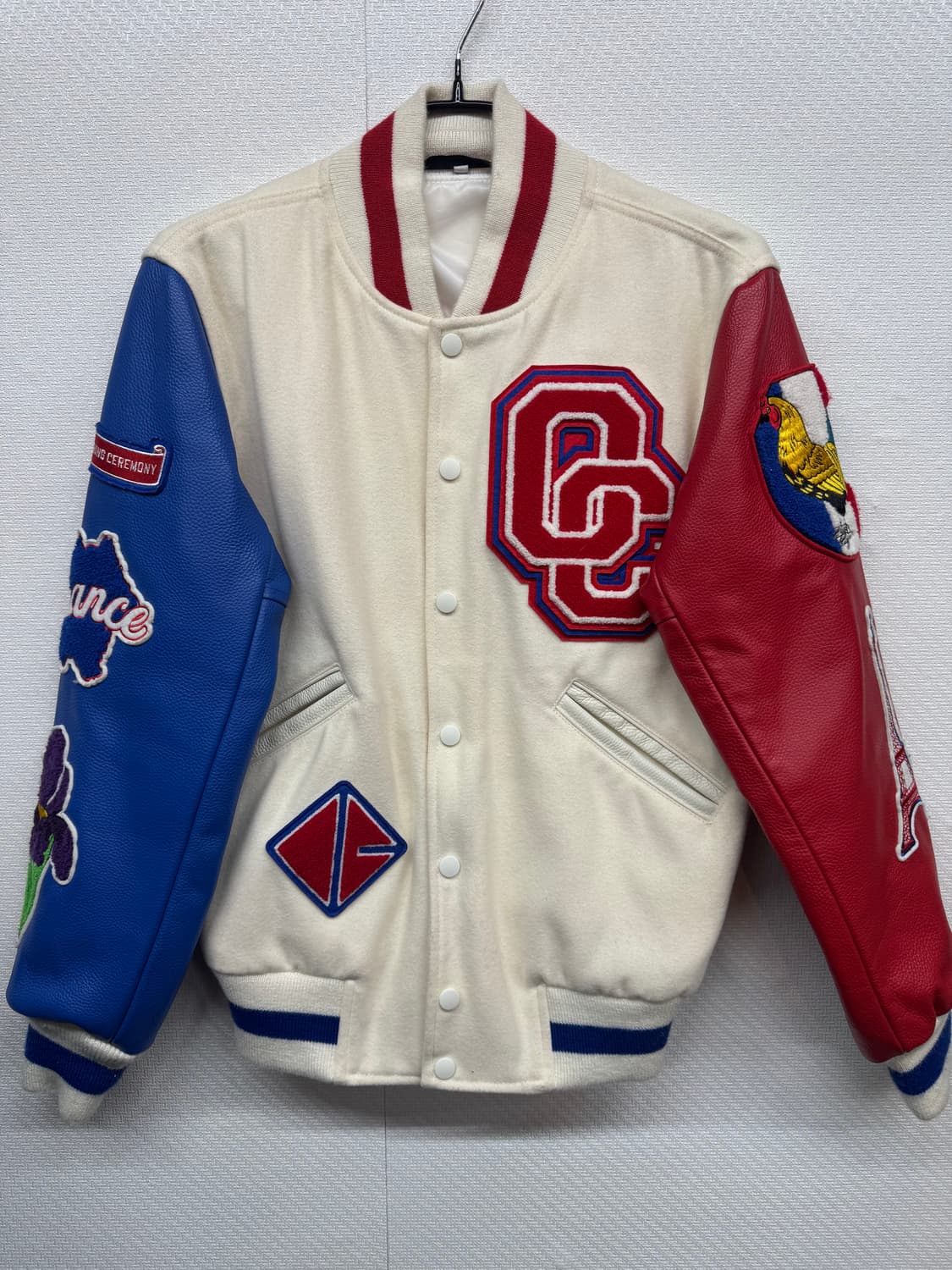 오프닝세러모니 빈티지 레더 바시티 자켓XS(M) 상품이미지1