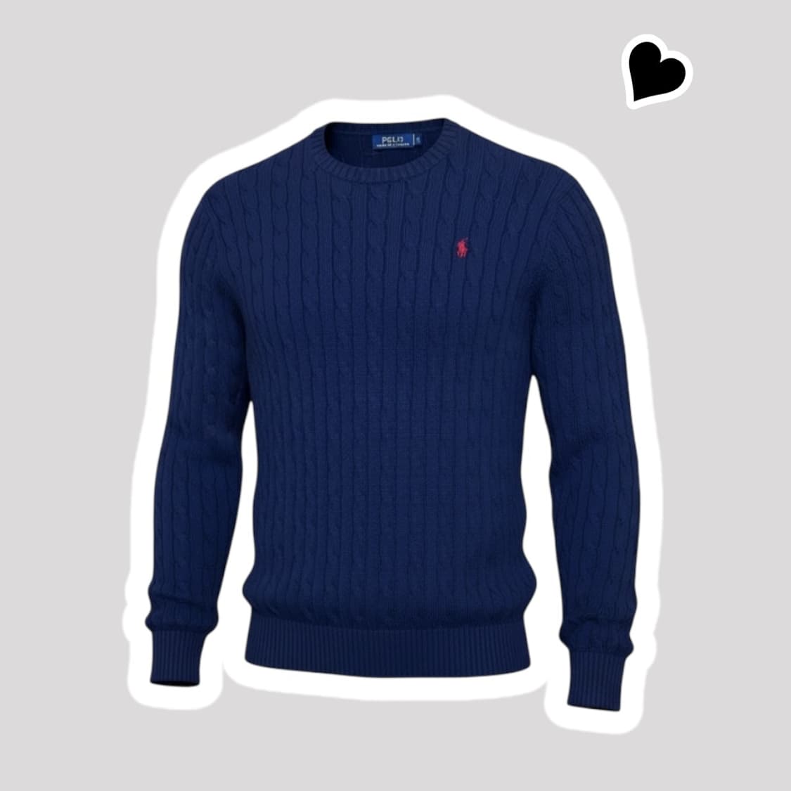 신형 폴로 랄프로렌 네이비 꽈배기 니트 상품이미지1