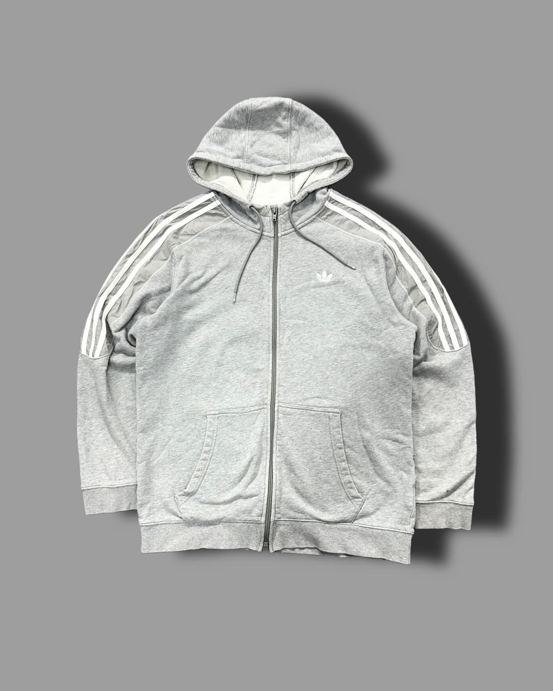 아디다스 그레이 파이어버드 후드집업 L 상품이미지4
