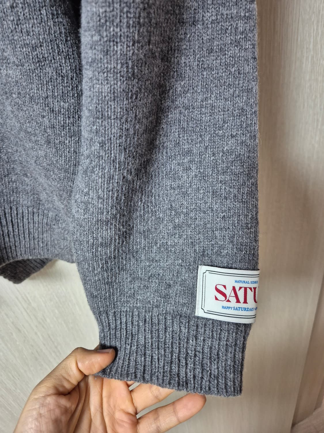 Satur 세터 더블린 캐시미어 블랜드 니트라지 상품이미지6