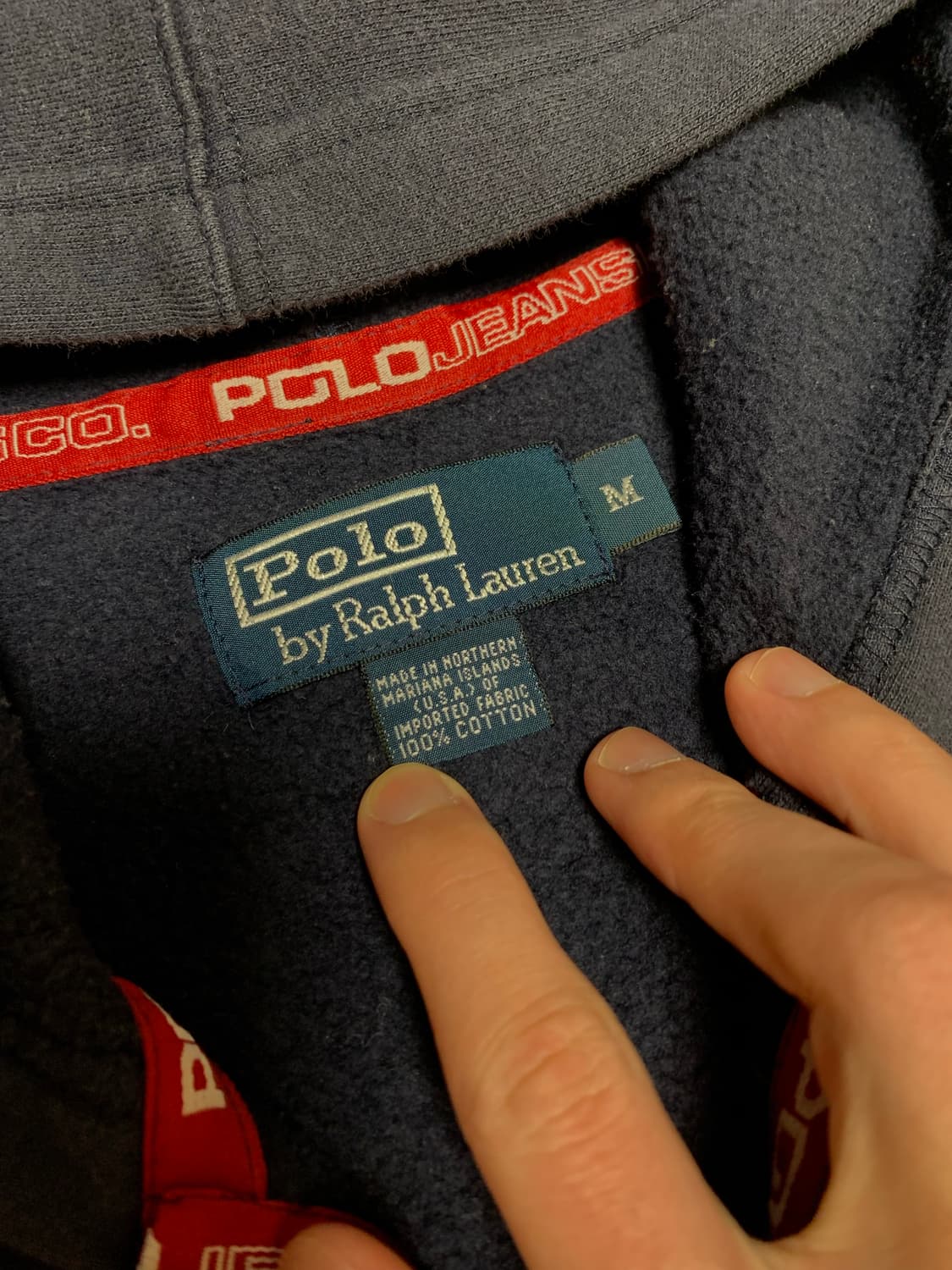 폴로 빅포니 후드집업 진네이비 상품이미지5