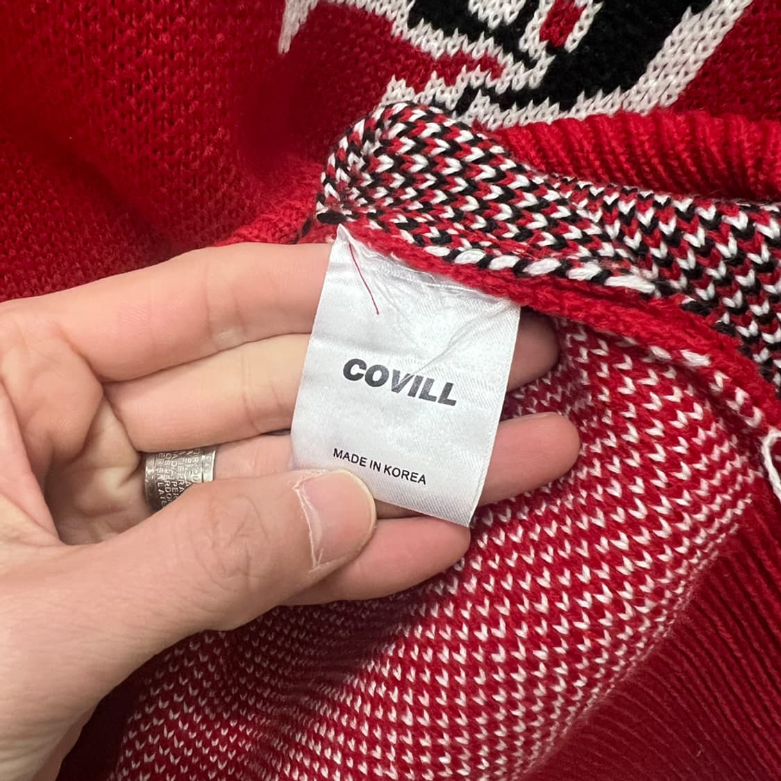 COVILL 디플로마 헤비 오버핏 박스 니트 FREE 상품이미지4