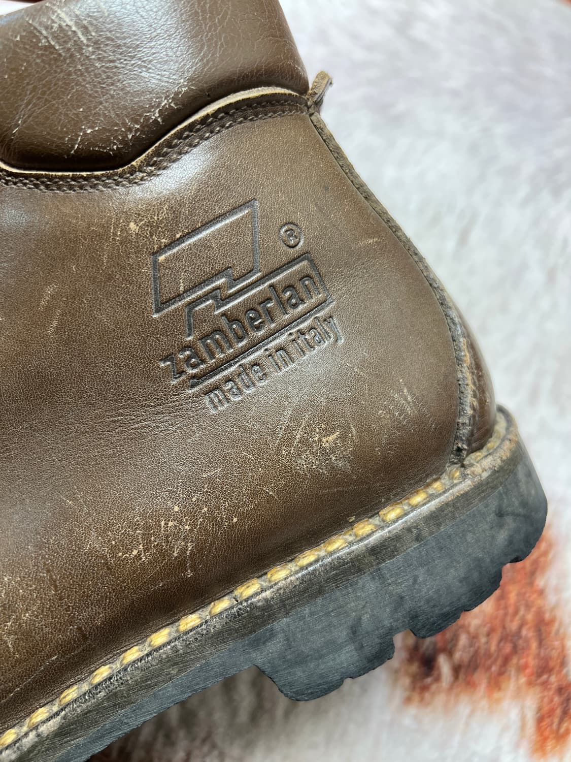 [275] 잠발란 클래식 하이킹 부츠 브라운 43 상품이미지7