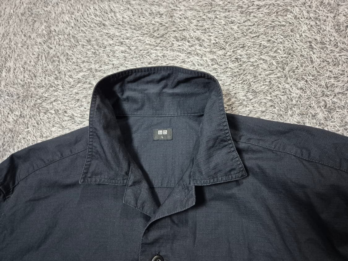 유니클로 남성 워크셔츠 네이비 L 상품이미지4