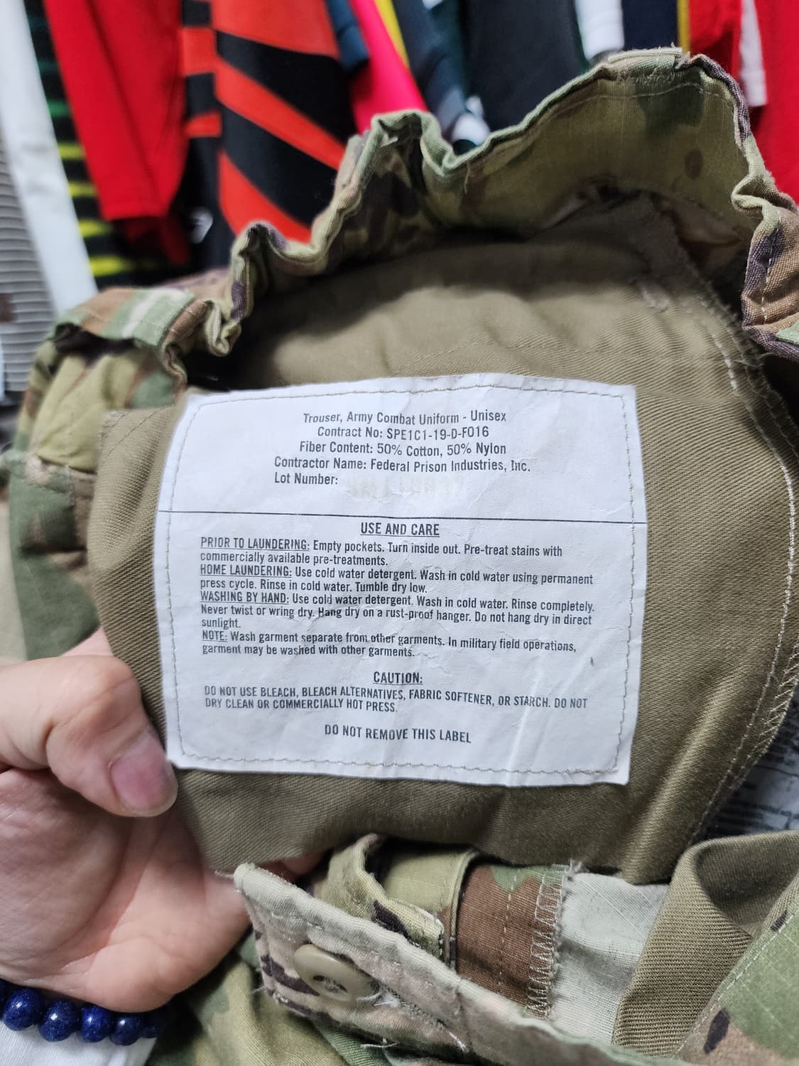 미군 밀리터리 OCP 멀티캠 바지 상품이미지7