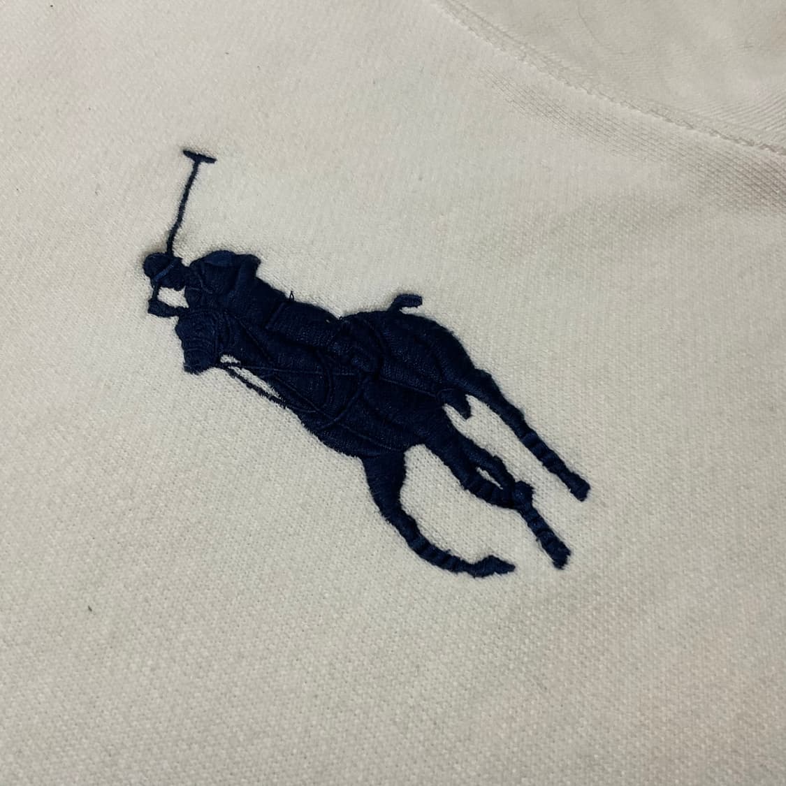 폴로 랄프로렌 빅포니 화이트 기모 후드티 자수 로고 상품이미지2