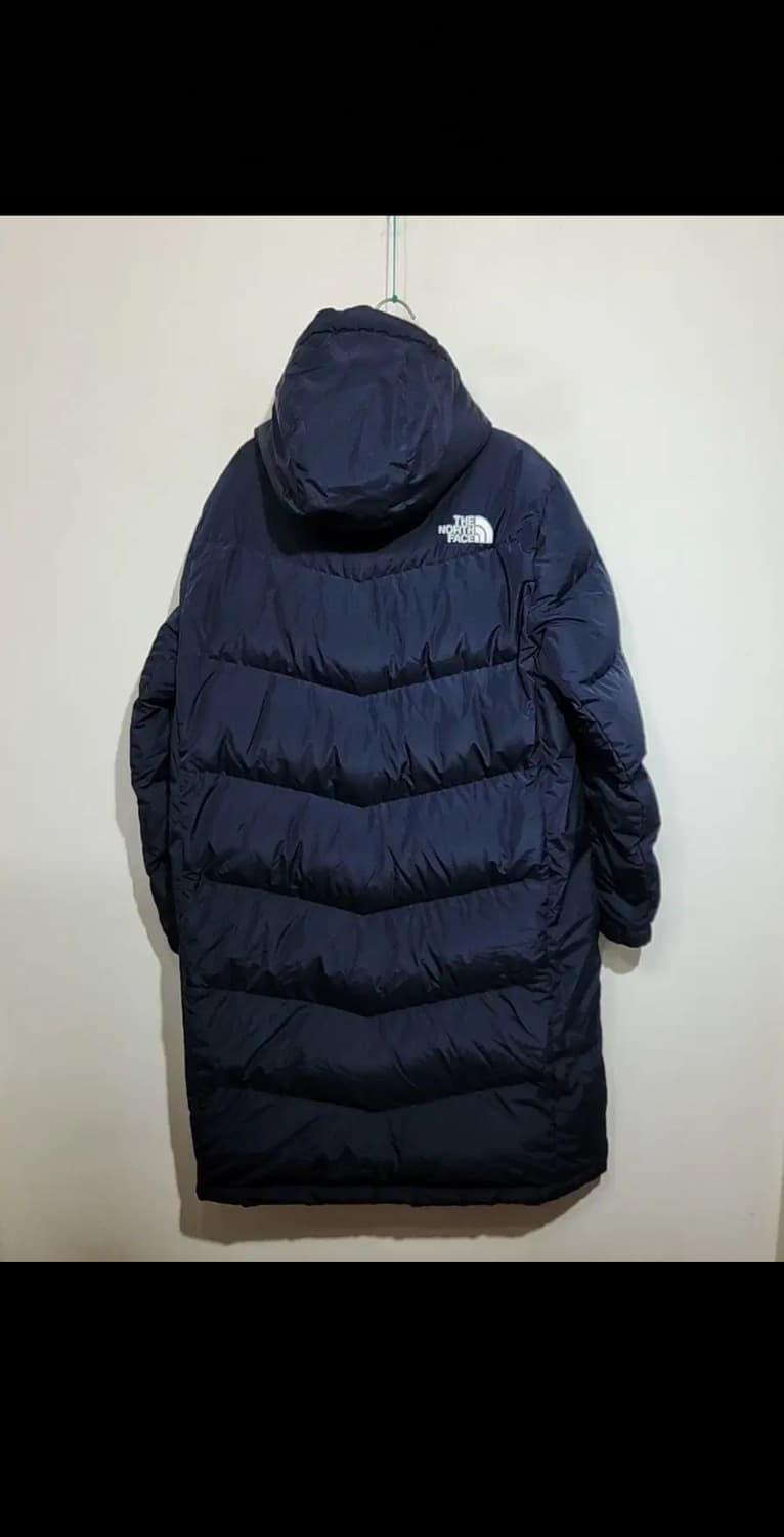 (L) 노스페이스 구스다운 롱패딩 점퍼 네이비 거위털 패딩코트  상품이미지7