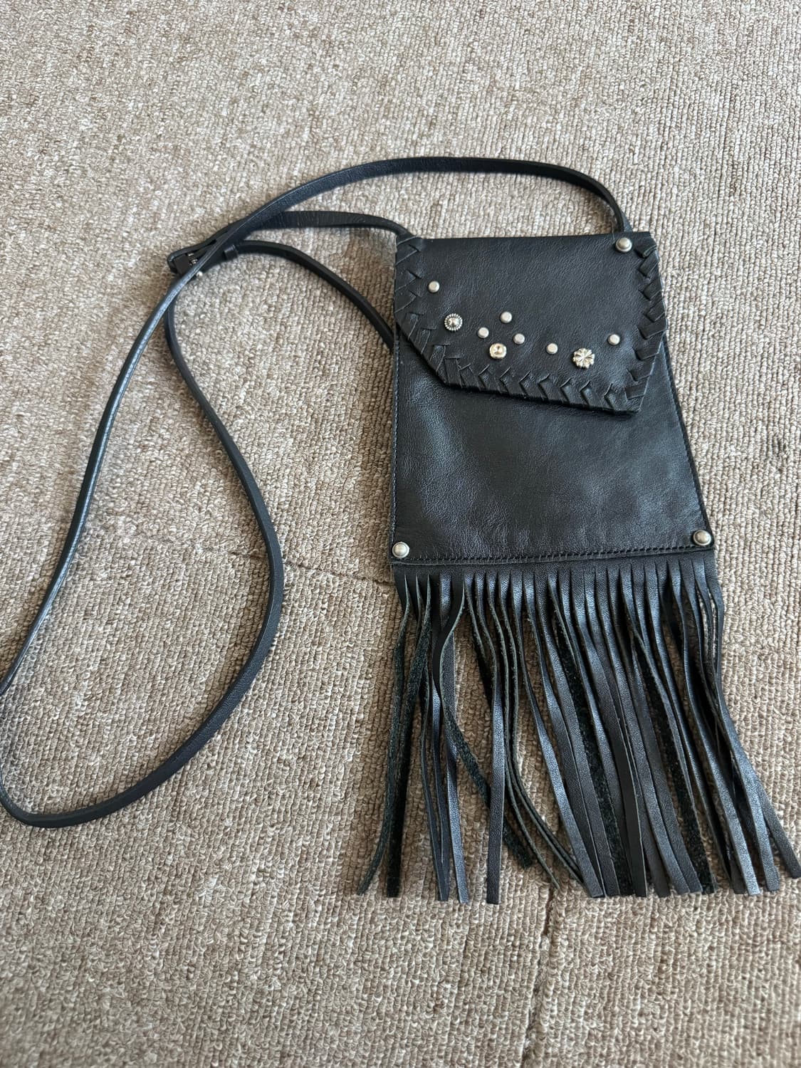 Open Yy LEATHER FRINGE MINI BAG 상품이미지1