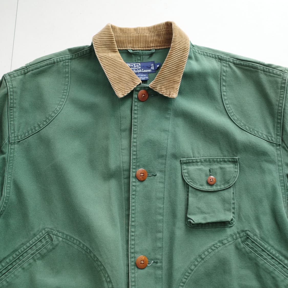 90s 폴로 랄프로렌 모호크 코튼 헌팅 필드 자켓 그린 (M) 상품이미지2