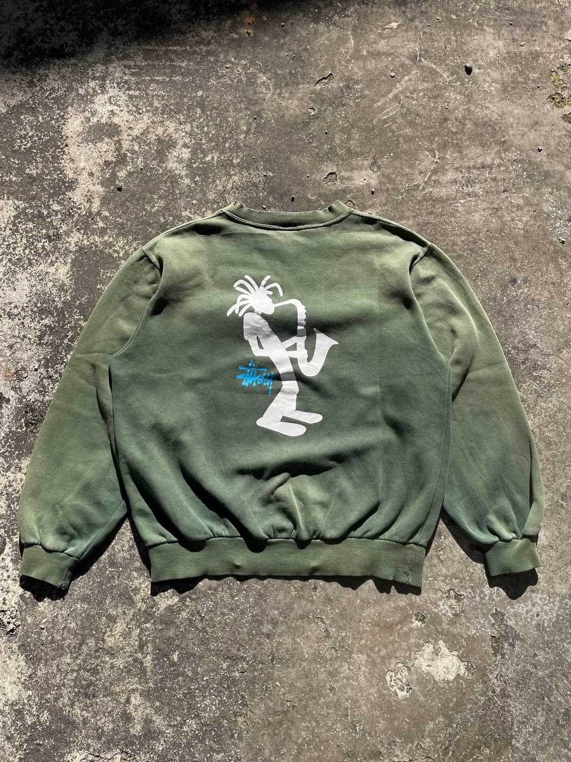 90s 스투시 jazzman sweat shirt L 상품이미지4