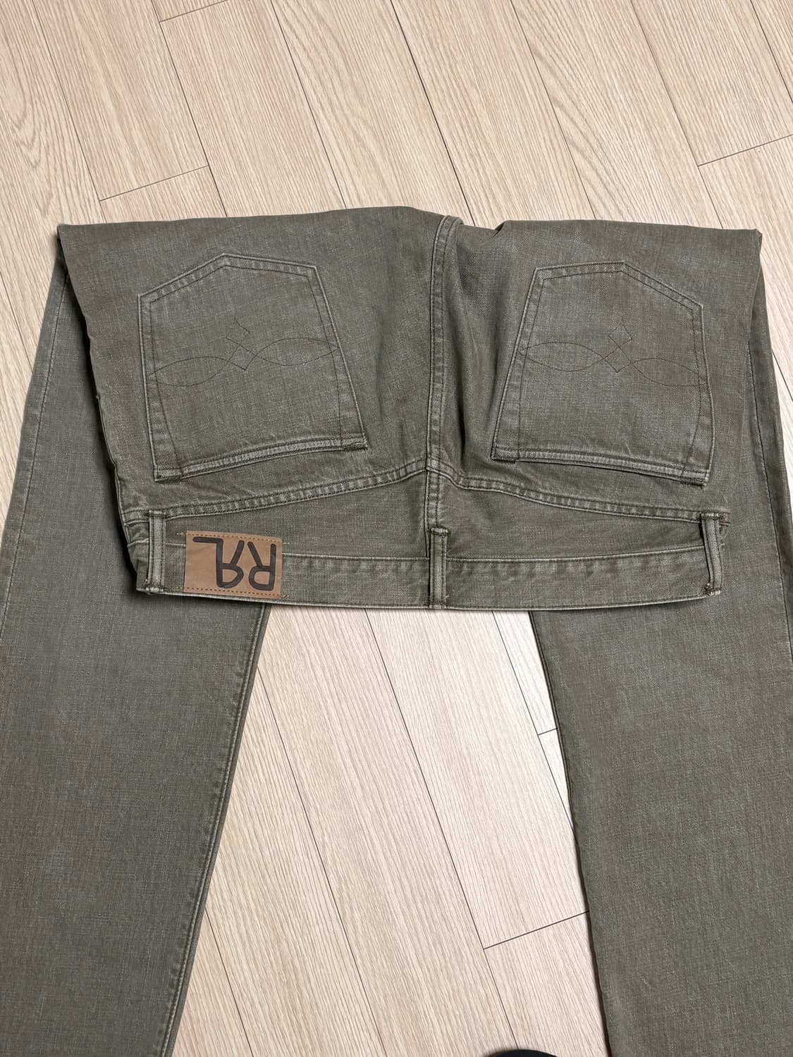 rrl 슬림핏 올리브 데님 상품이미지2