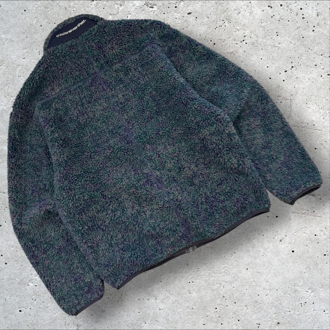 [M] 디스이즈네버댓 패턴 후리스 플리스 집업 자켓 D369 상품이미지2