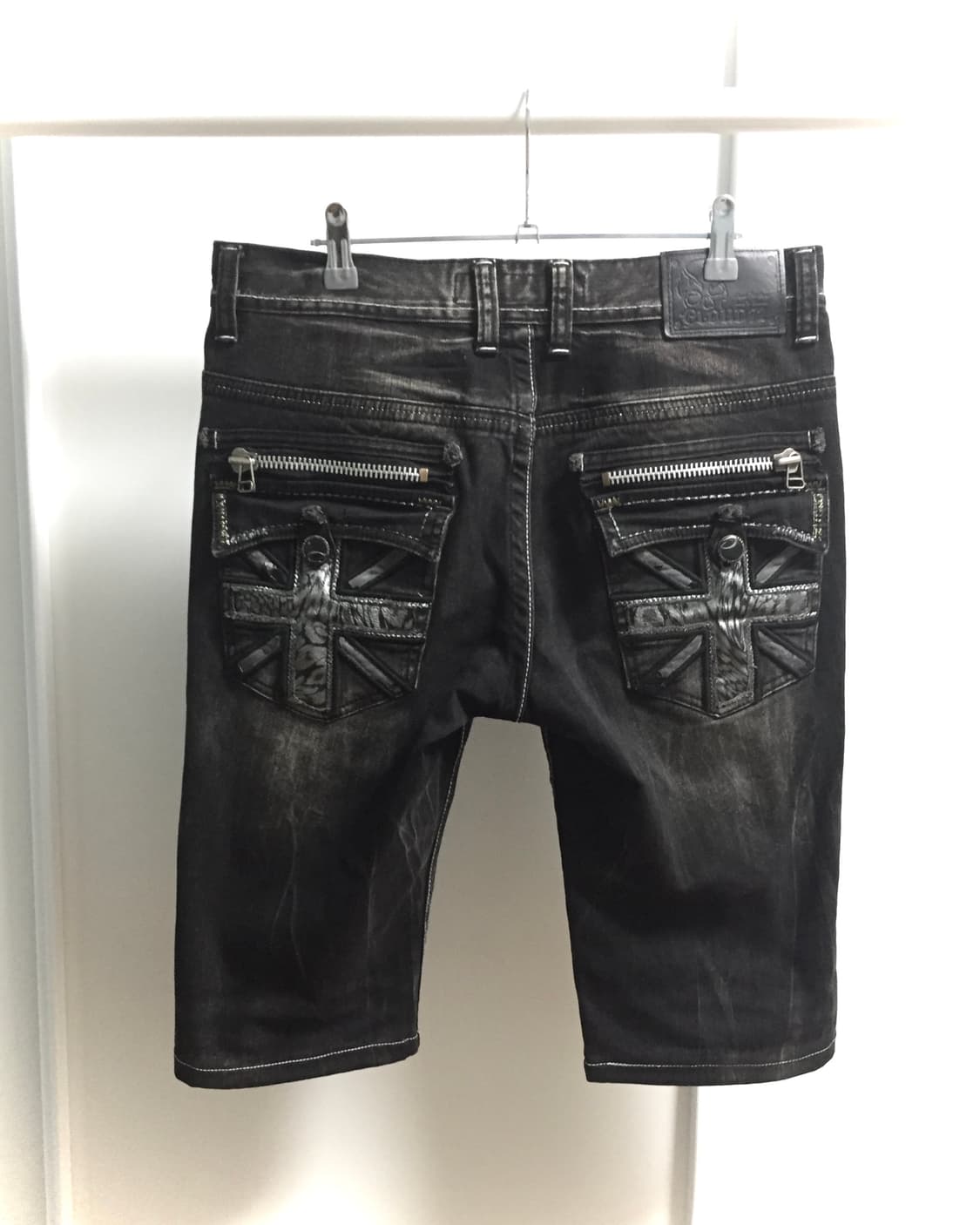 Flag ➕ Punk midi Capri Pants 십자가 펑크 팬츠 상품이미지1