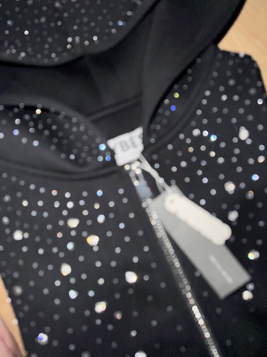 VYBES Rhinestone Galaxy Zip Up 바이브갤럭시집업 상품이미지4