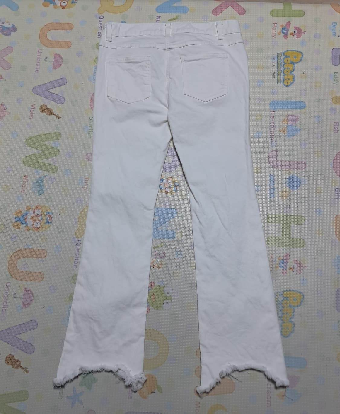 산드로 Sandro 화이트 데님 팬츠 바지 70(약55) 상품이미지2