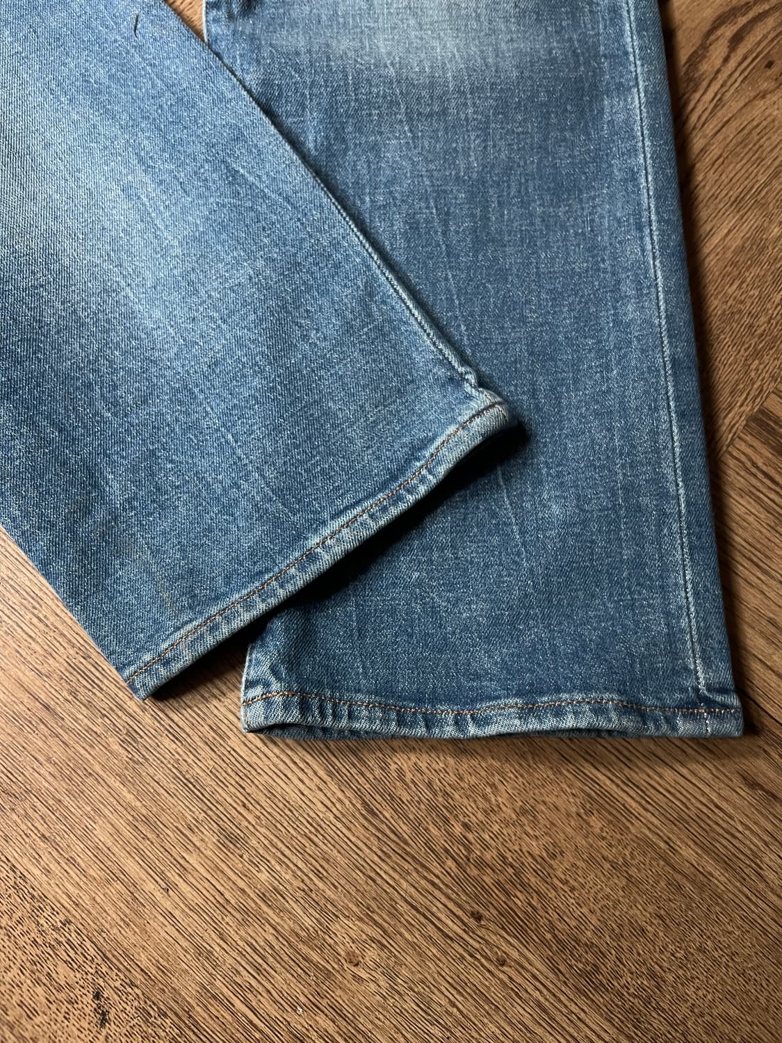 [36]리바이스 블루탭 502 빈티지 워싱 스트레치 셀비지 데님 팬츠 상품이미지3